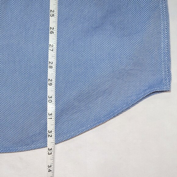 Peter Millar Men’s | Blue & White Long Sleeve Cotton Button Down Shirt | Large - Picture 10 of 10